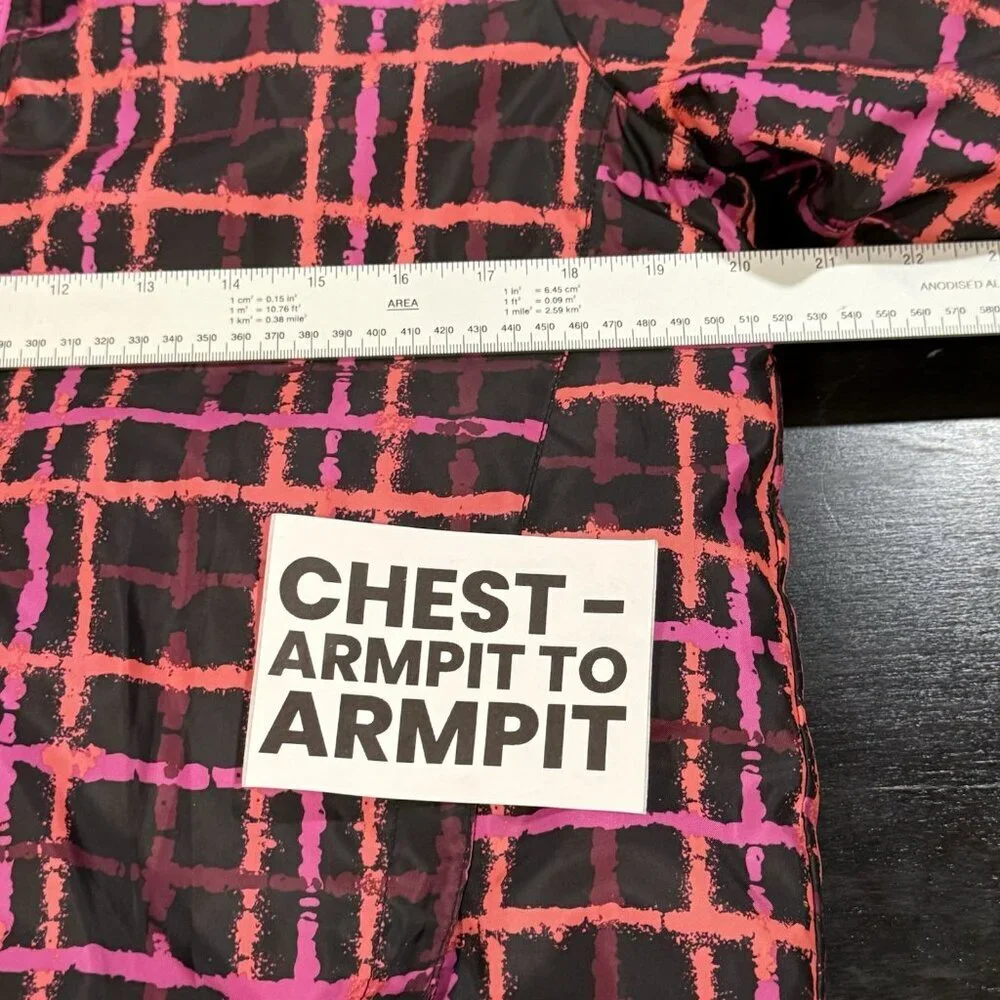 The North Face Zoe Girls Size XL Pink Plaid CA33 Triclimate Inner Jacket